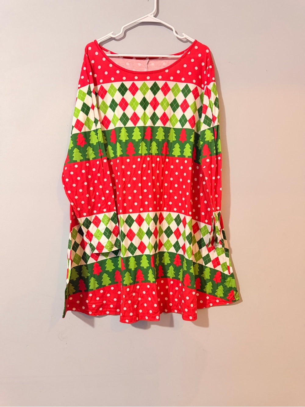 Christmas Holiday Red & Green A-Line dress/tunic